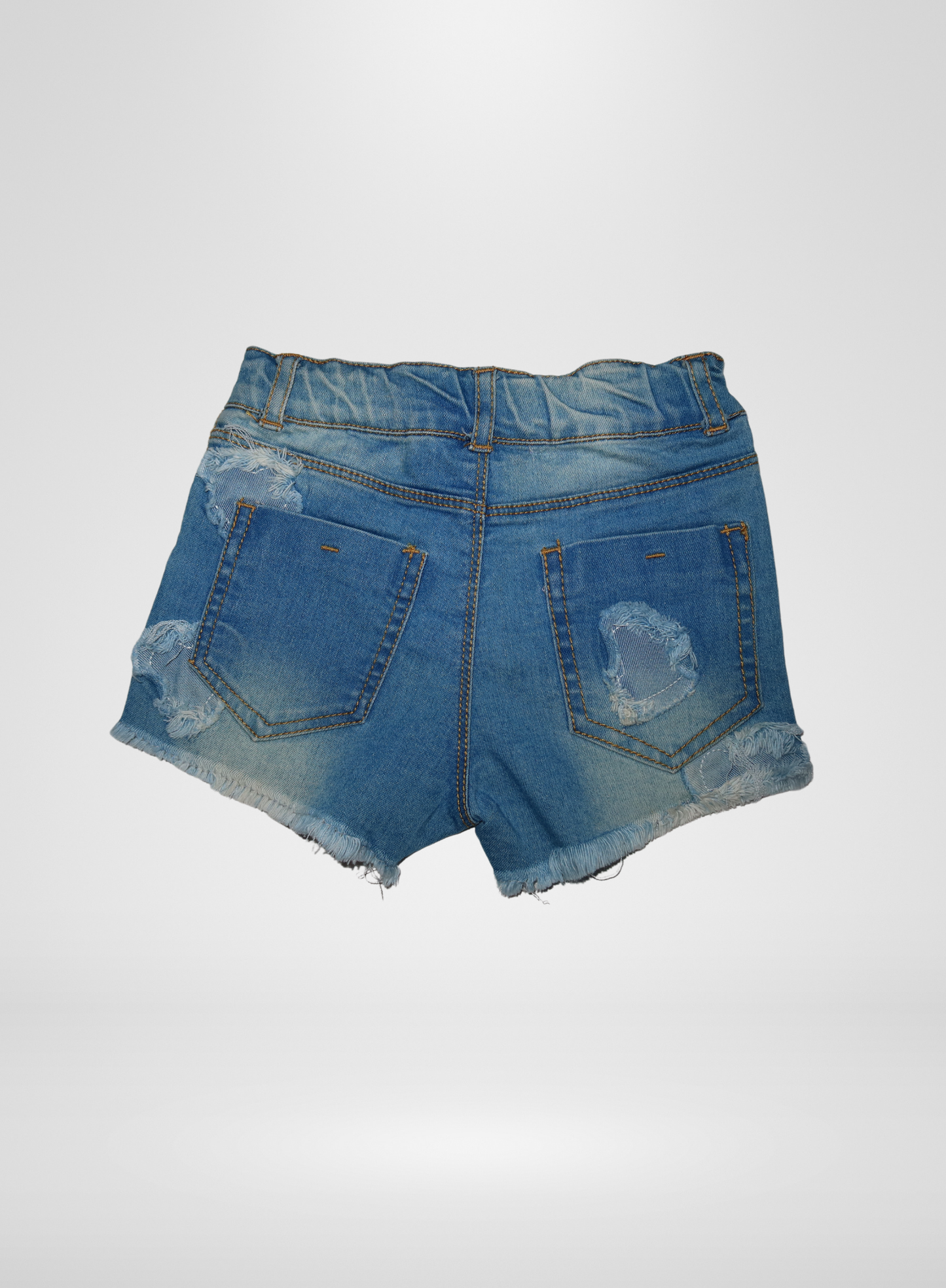 Denim Heart Shorts