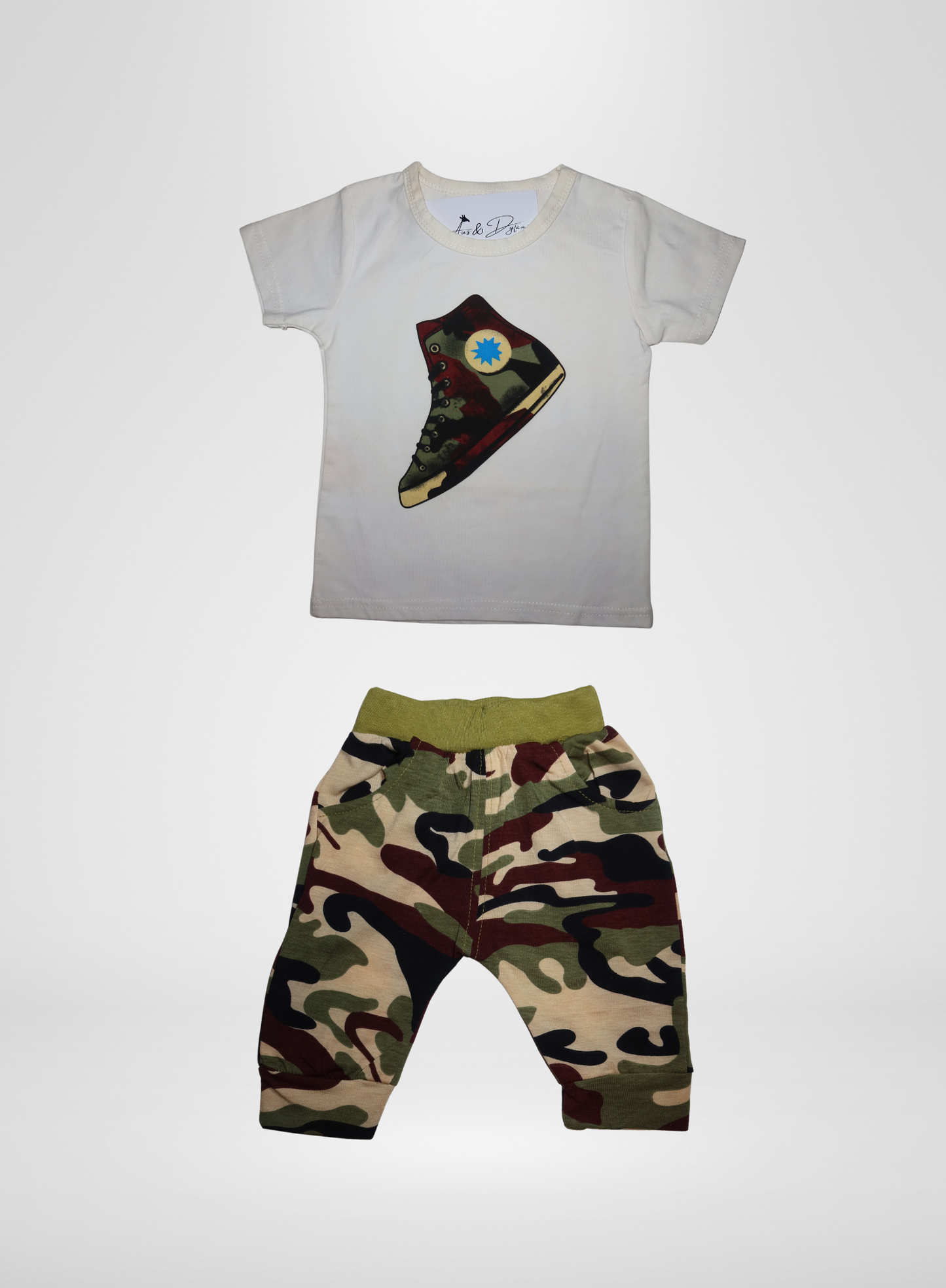 Boys 2P Camouflage Short Set