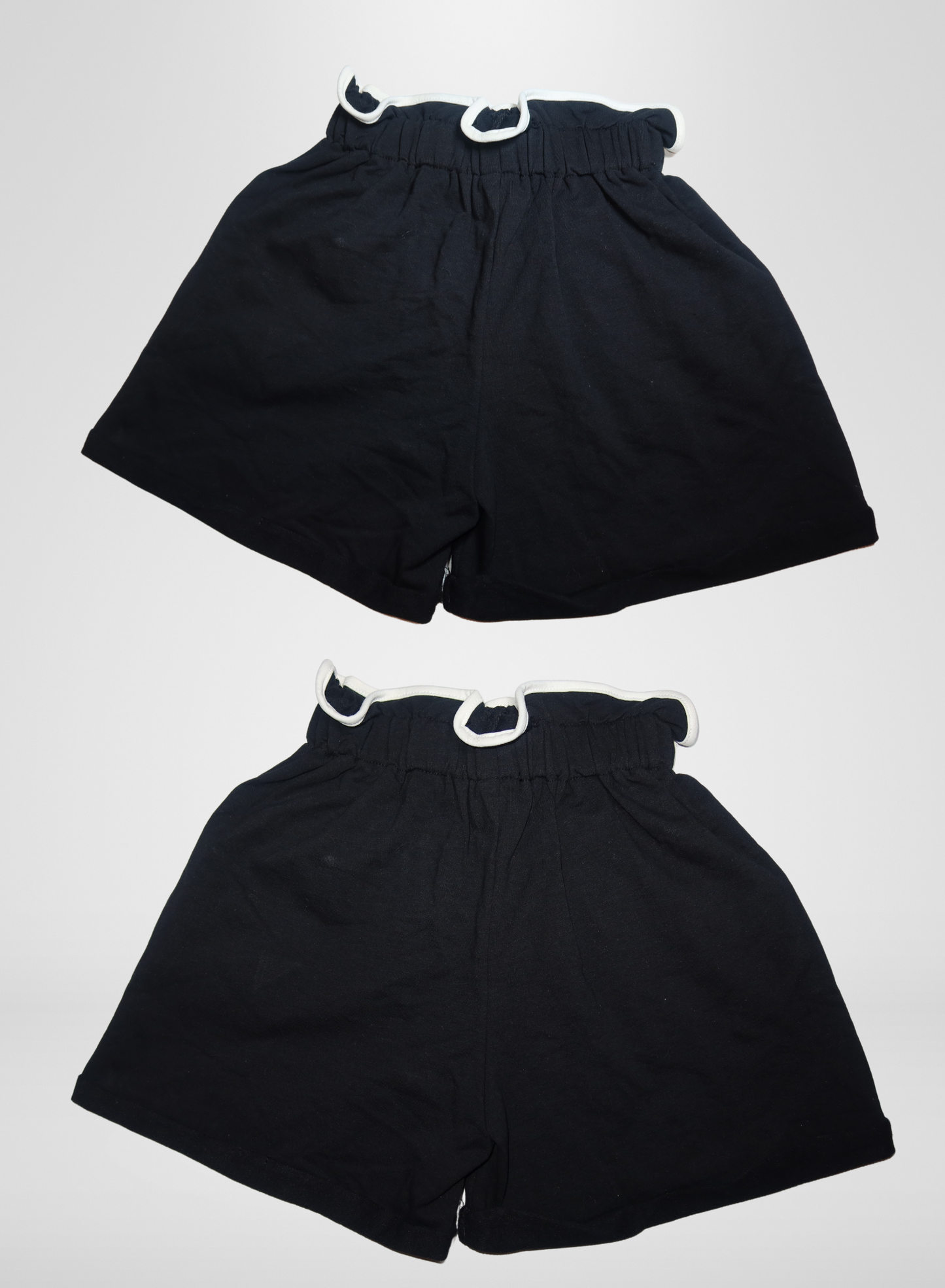 Black w/ White Trim Shorts