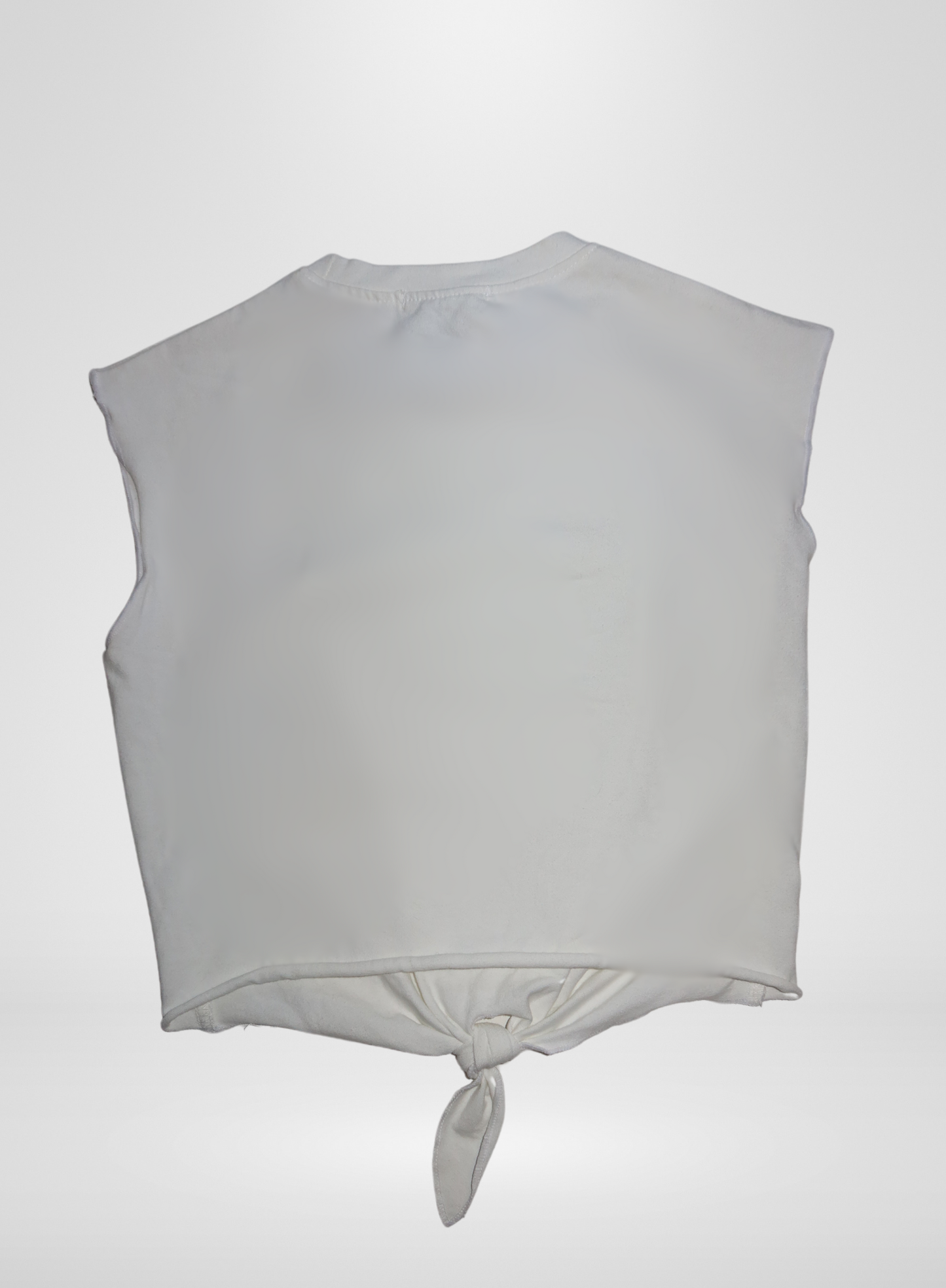 White Basic T-Shirt w/ knot