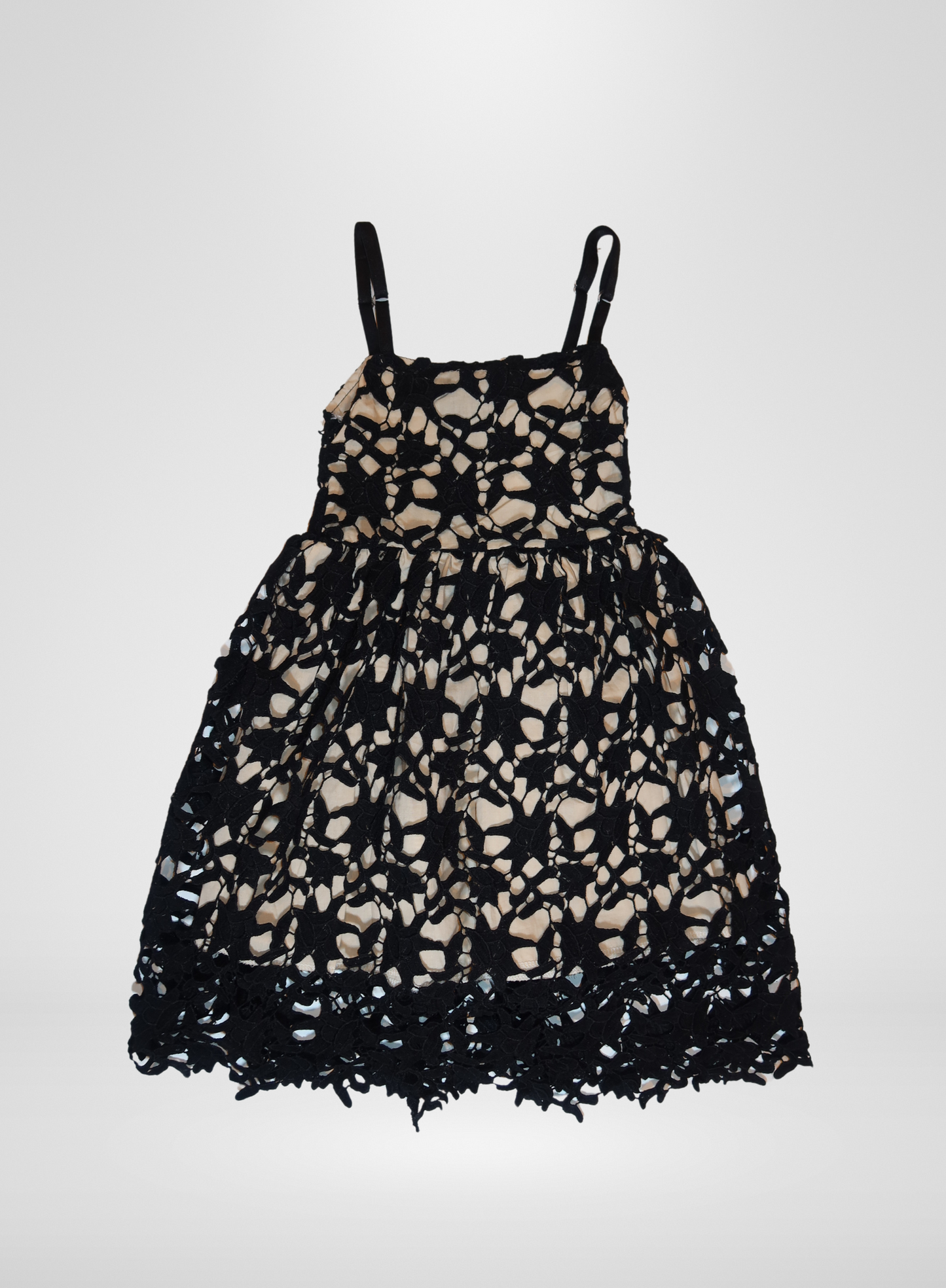 Black Lace Detail Dress