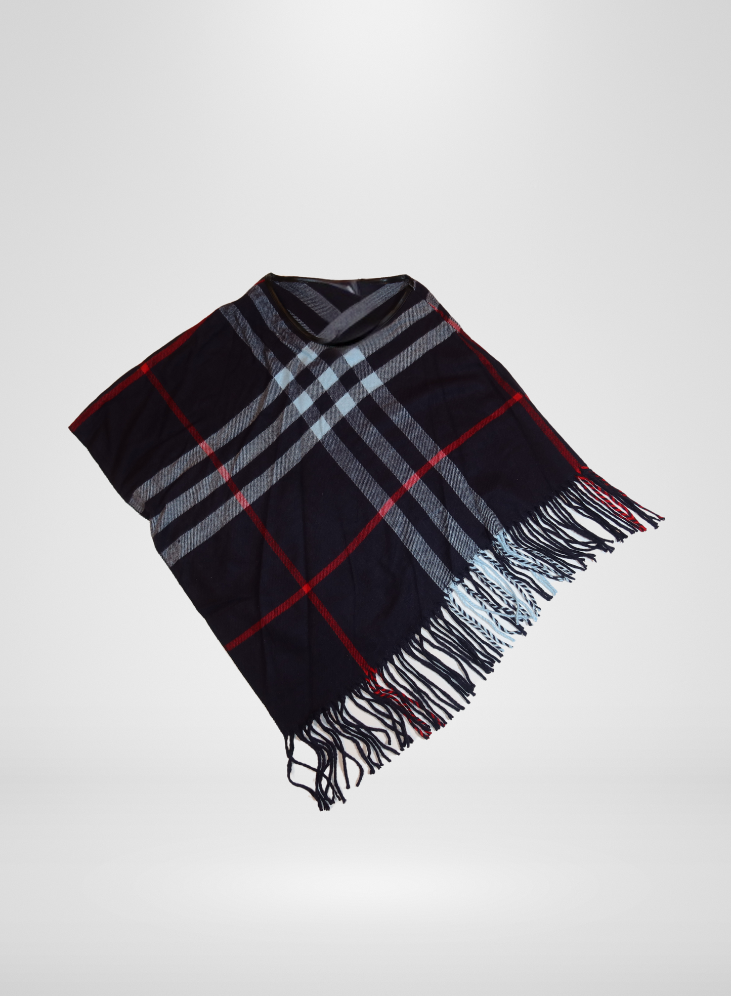 Plaid Poncho