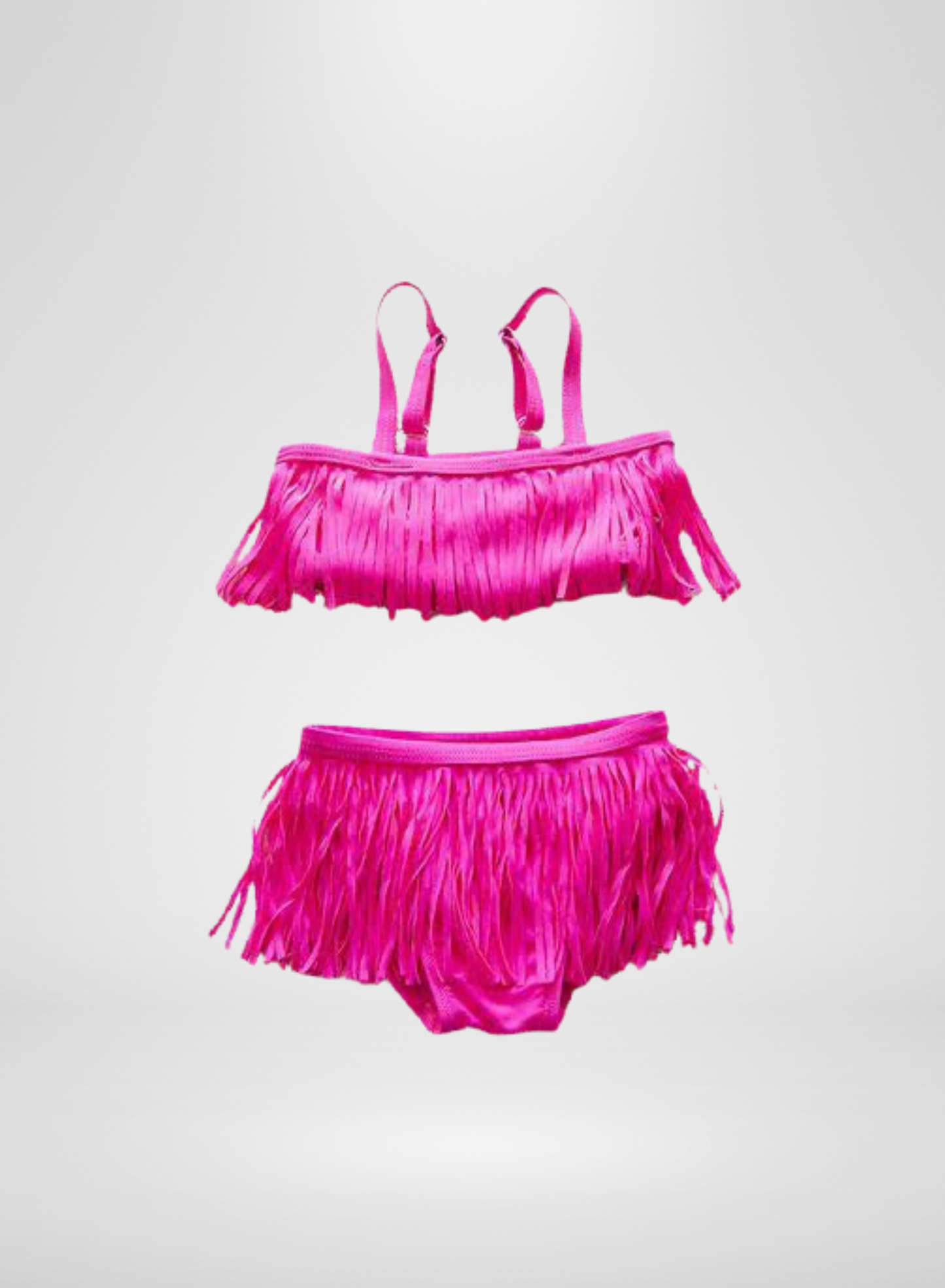 Hot Pink Fringe Bikini