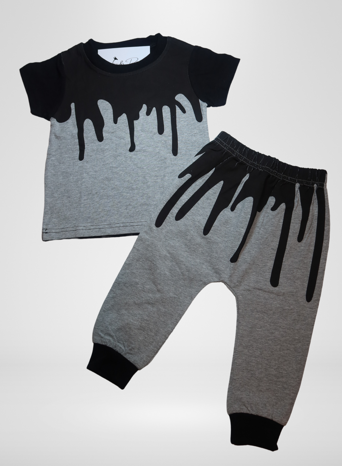 Boys 2Pc Drip Pants Set