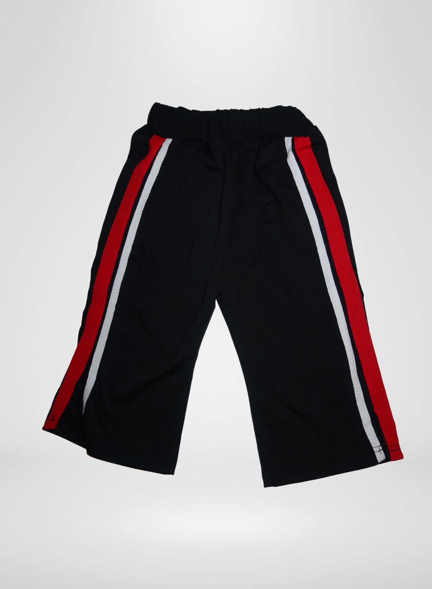 Black Girls Pants w/Red and White Stripped on Side
