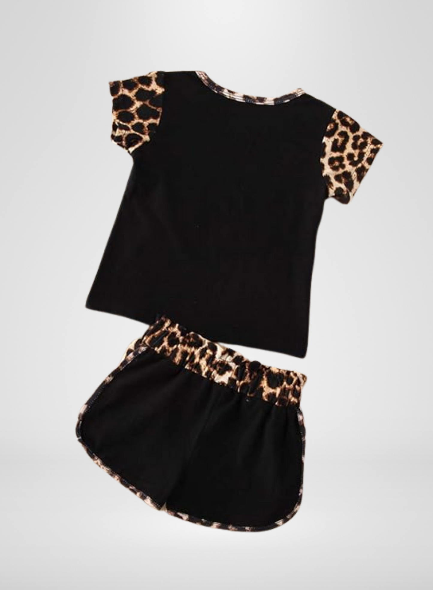 Black Leopard 2P Short Set