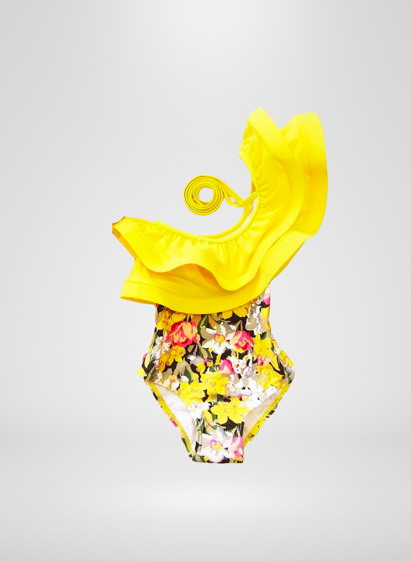 One Piece Floral Bathing-suit