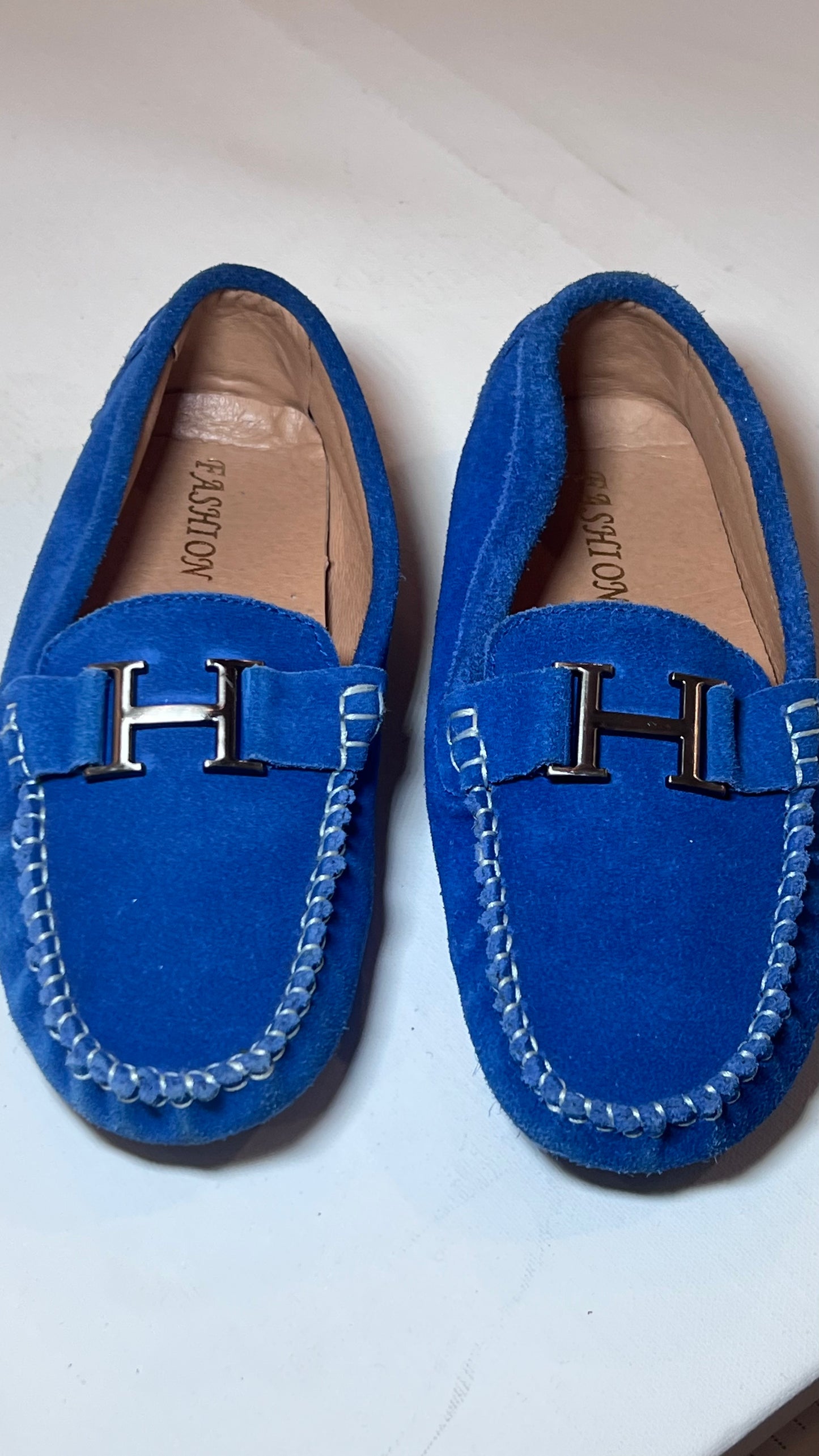 Blue H Loafers Boys