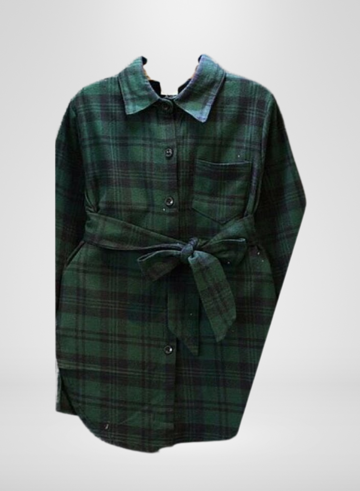 Green Flannel Dress