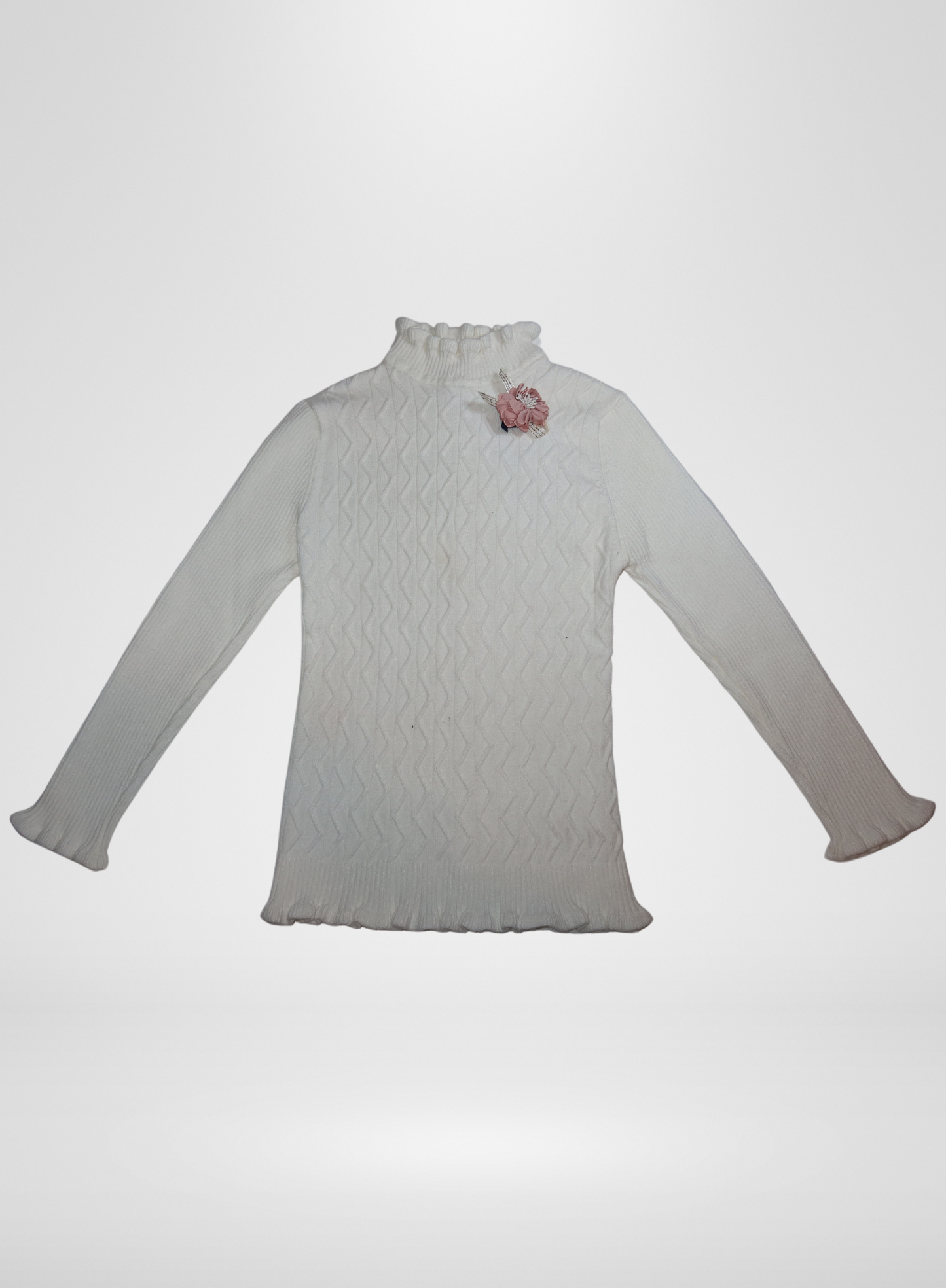 White Turtleneck Sweater