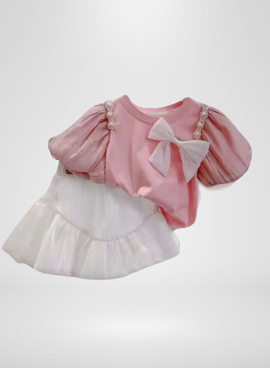 2piece Pretty in Pearl Skirt Set