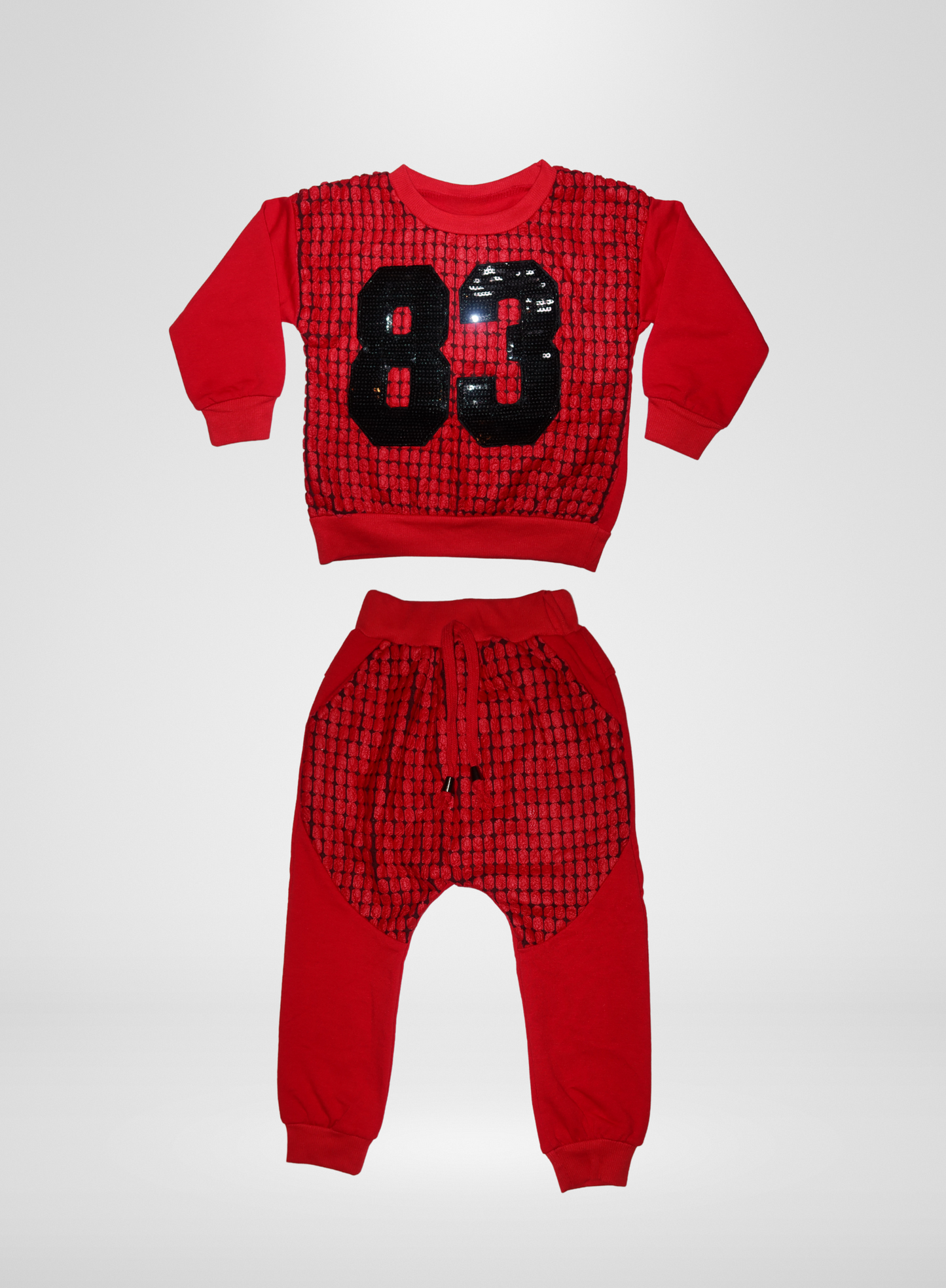 Unisex Red 2pc Pants Set  83
