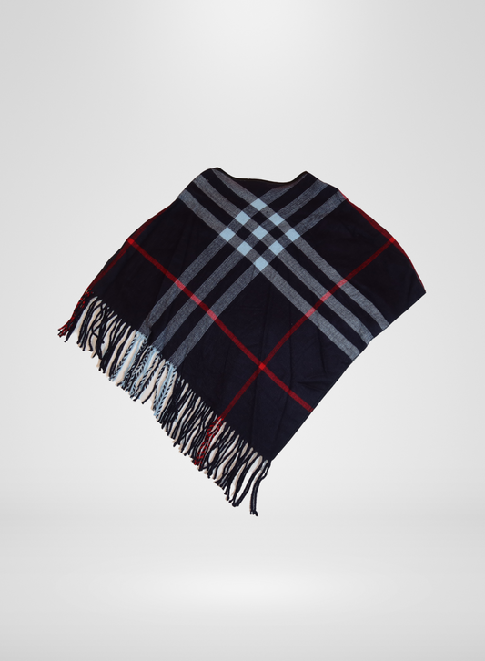 Plaid Poncho