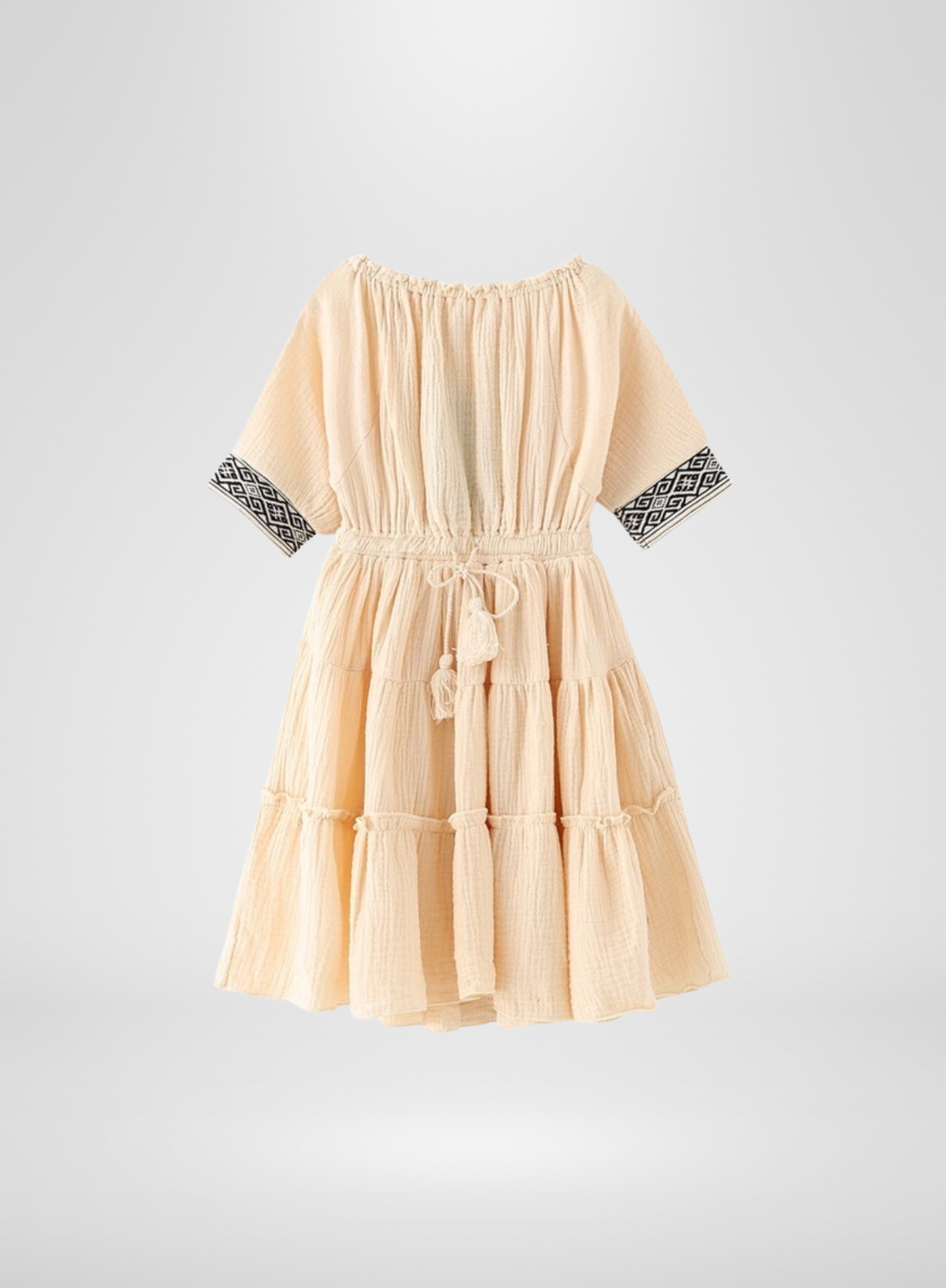 Ivory Off the Shoulder Bohemian Dress