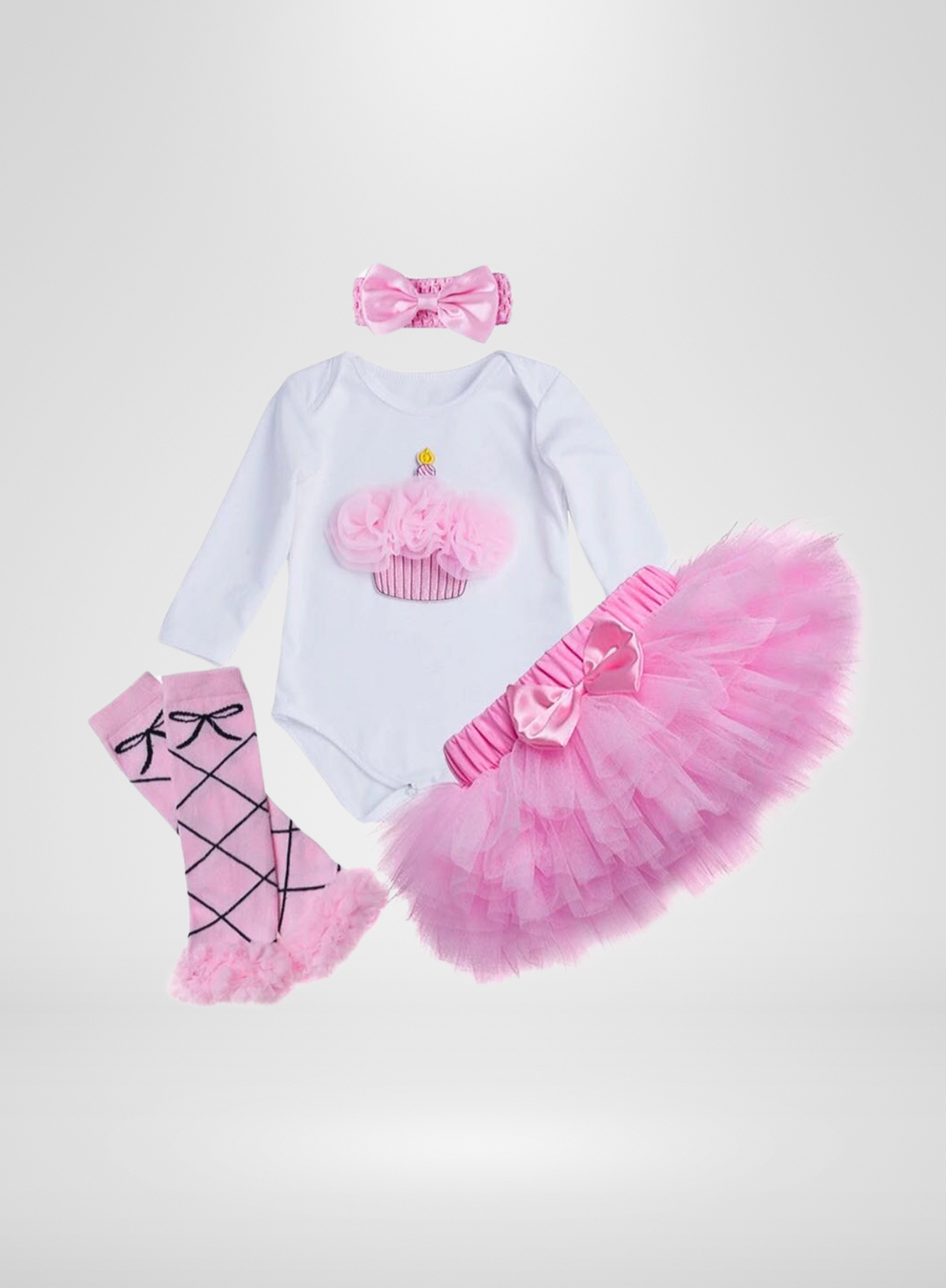 Princess  Cupcake 4pc-Set