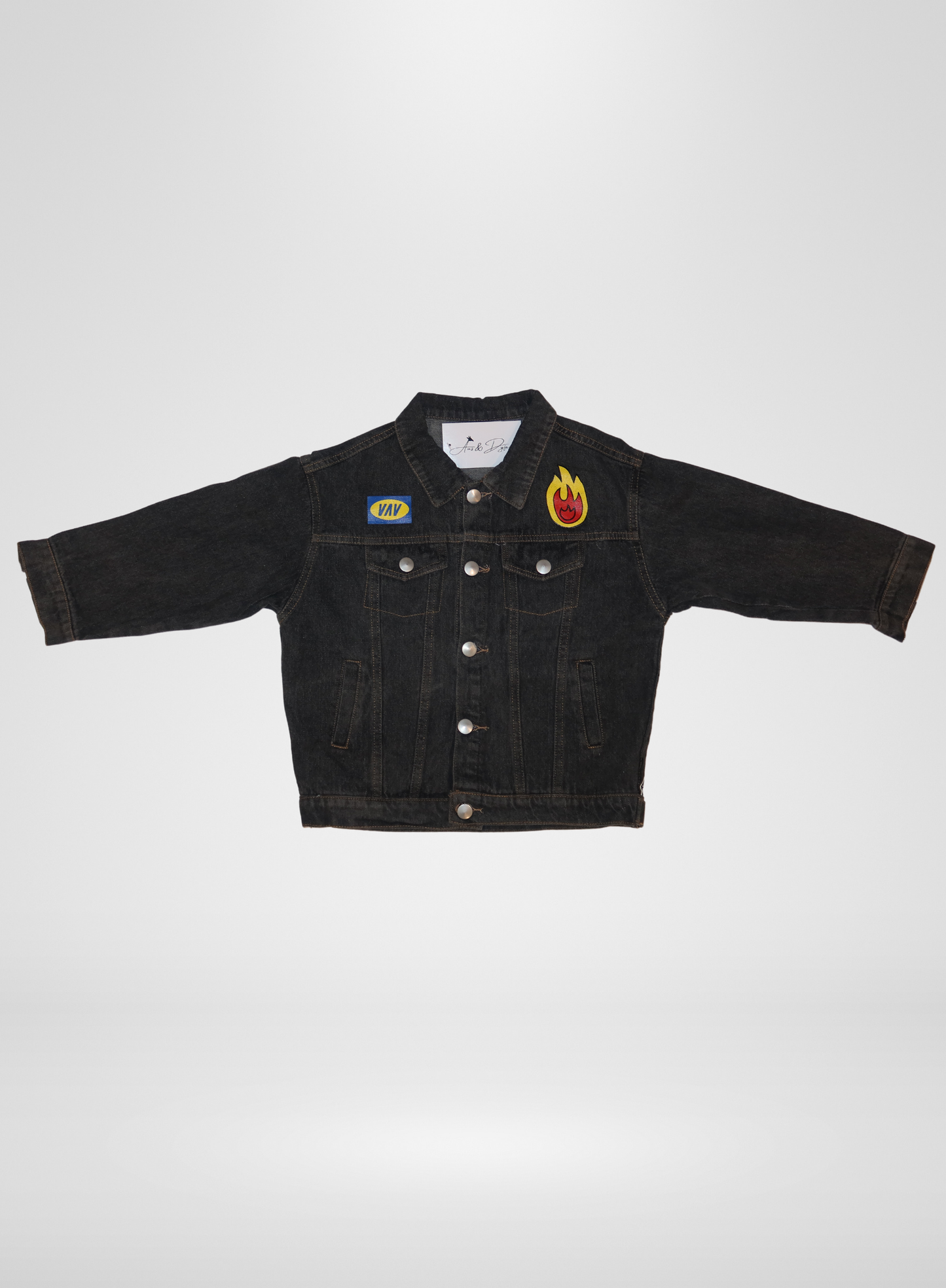 Boys Black Denim Jacket