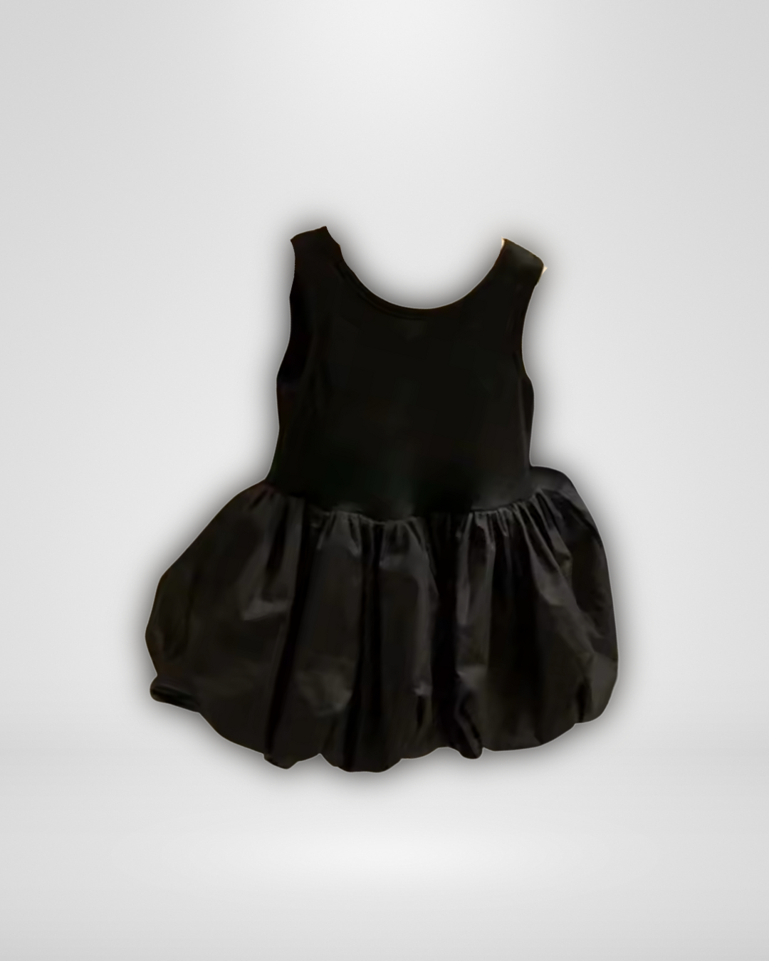 Crisscross Back Black Dress