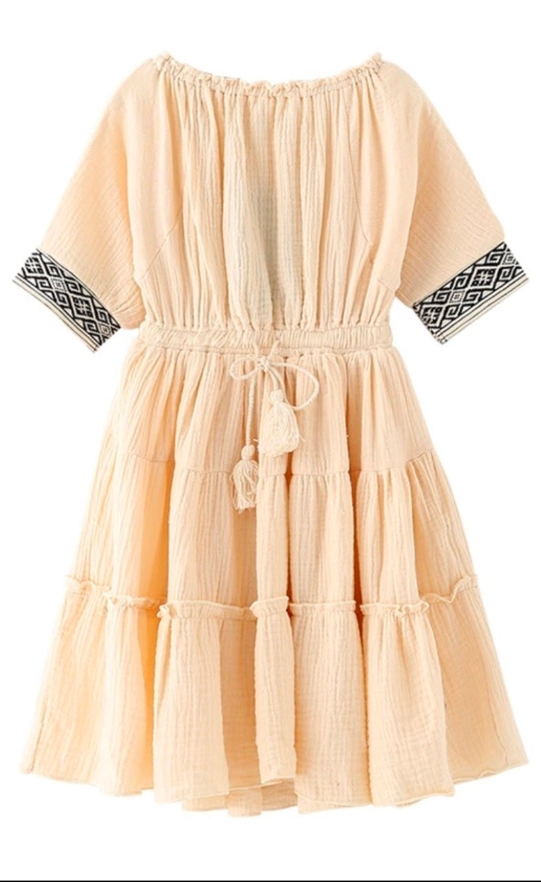 Bohemian Beige Dress